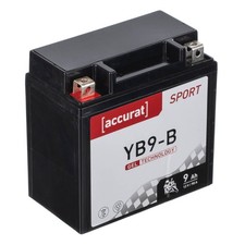 Motorradbatterie YB9-B Gel 12V