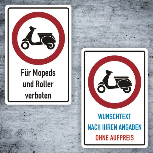Verbotsschild motorräder - verbotsschild,