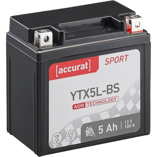 Motorradbatterie ytx5l agm - motorradbatterie, ytx5l-bs