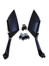 Rückspiegel Schwarz Alu